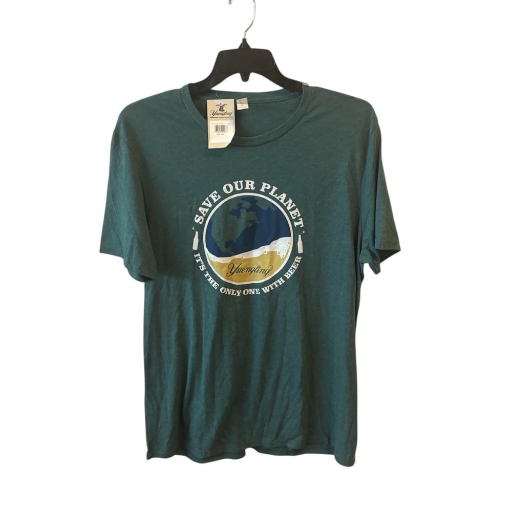 Yuengling  Green Save Our Planet Tee NWT